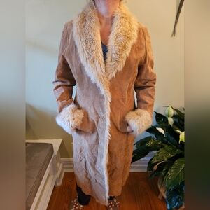 Wilsons Suede Shearling Leather Jacket